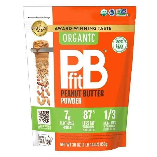 PBfit Organic Peanut Butter Powder Pouch30 Ounce Image 1