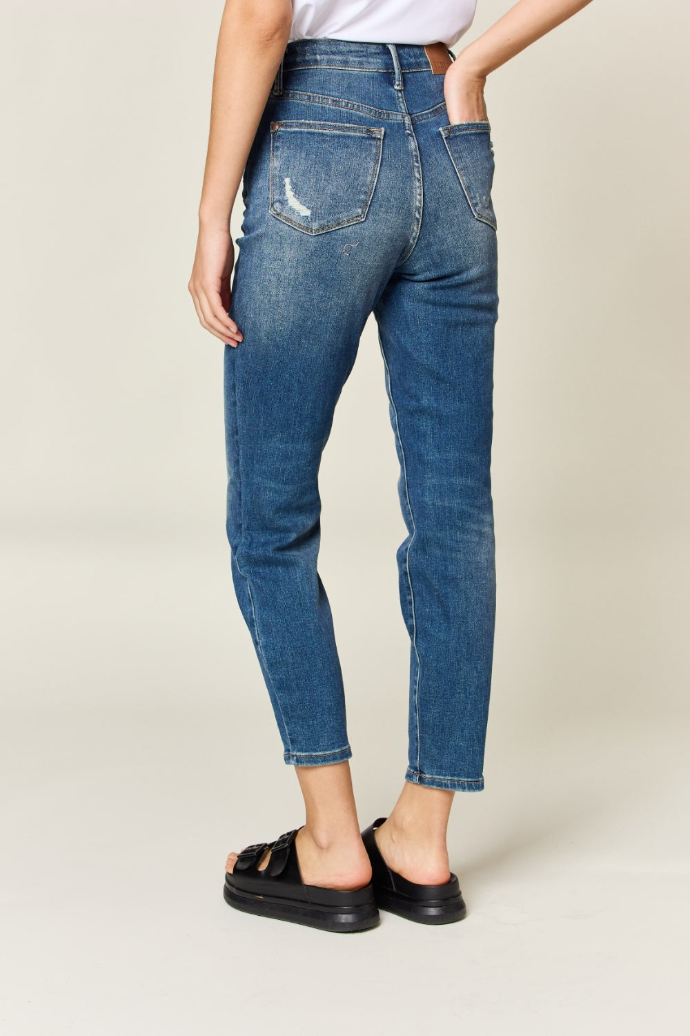 Judy Blue Full Size Tummy Control High Waist Slim Jeans Image 2