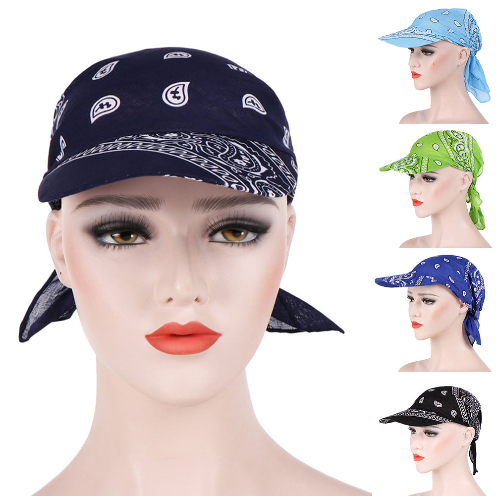 Creative Fashion Printed Womens Summer Sun Cap Cloth Kerchief Headscarf Hat Image 4