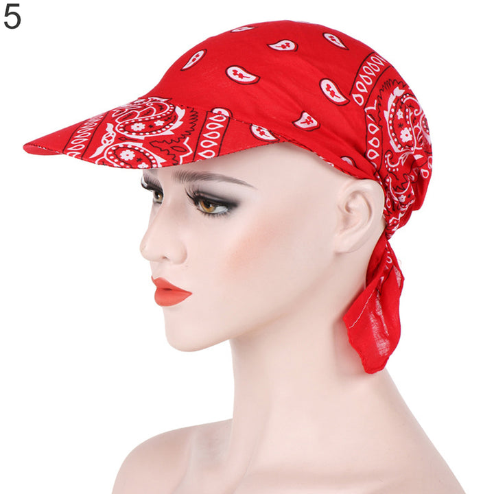Creative Fashion Printed Womens Summer Sun Cap Cloth Kerchief Headscarf Hat Image 12