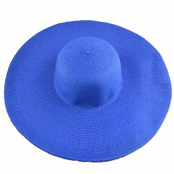 Sun Hat Widen Brim Sun Protection Solid Color Summer Outdoor Fashion Ladies Big Brimmed Straw Hat Women Accessories Image 7