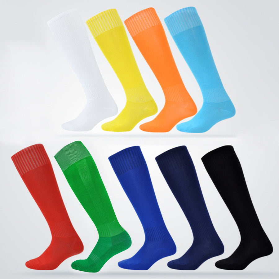 Long Tube Socks Breathable Sweat Absorption No Odor Elastic Long Tube Socks for Playing Football Image 1