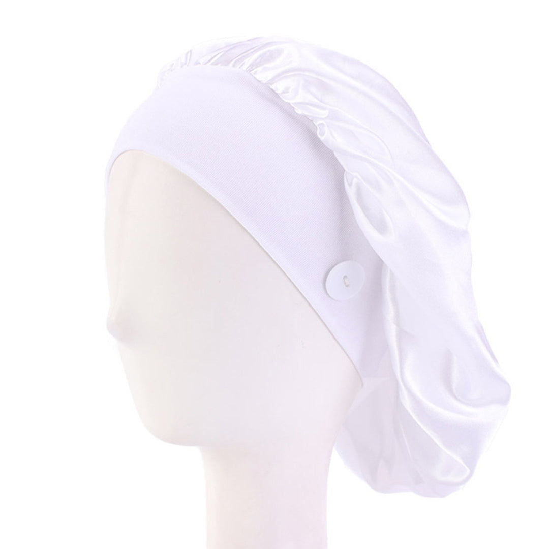 Hats Unisex Solid Color Polyester Adjustable Bouffant Cap for Working Image 7
