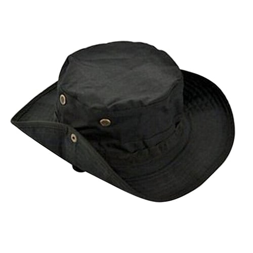 Sun Hat Snap Closure Wide Brim Multipurpose Camouflage Bucket Boonie Hat for Hunting Image 11