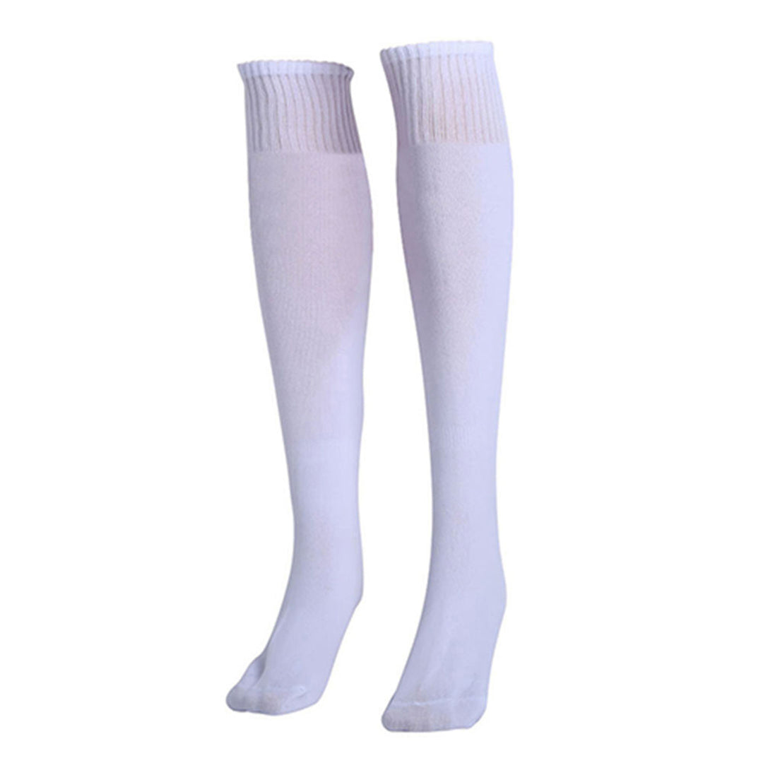 1 Pair Sports Socks Solid Color Anti-slide Spandex Anti-slide Knee Socks for Sports Image 4