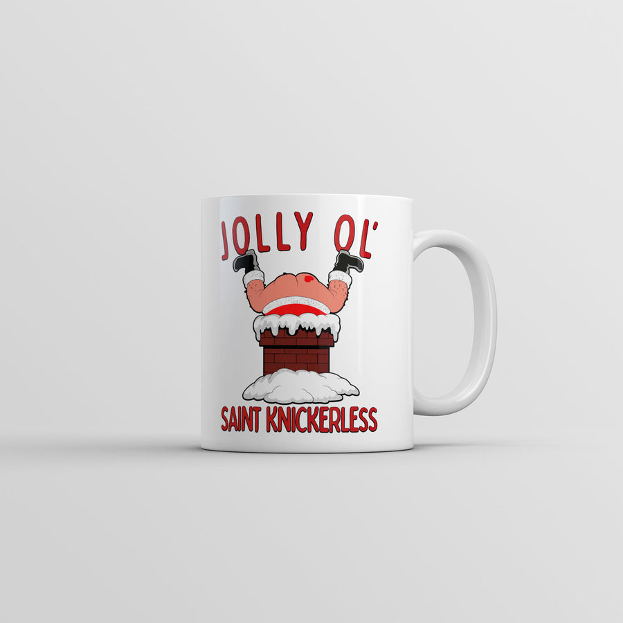 Jolly Ol Saint Knickerless Mug Funny Adult Christmas Novelty Coffee Cup-11oz Image 1