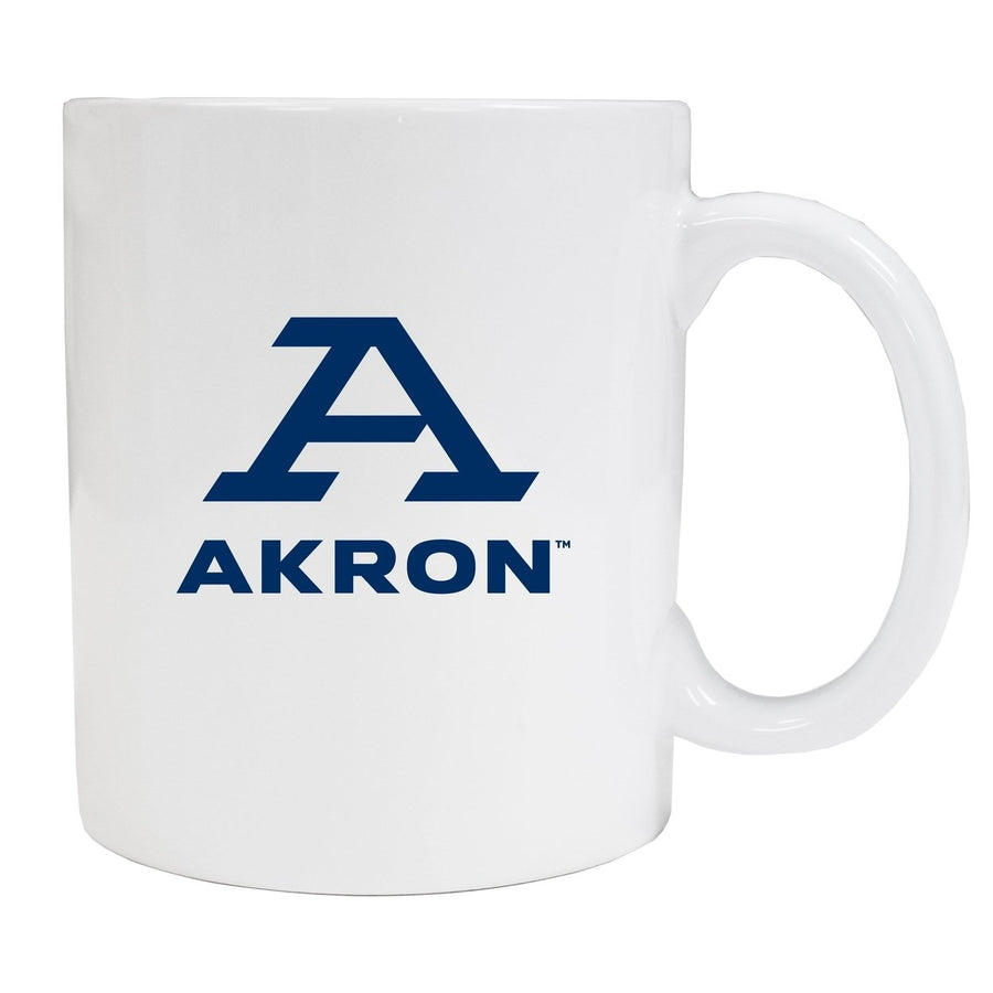 Akron Zips White Ceramic NCAA Fan Mug 2-Pack (White) Officially Licensed Collegiate Product Image 1
