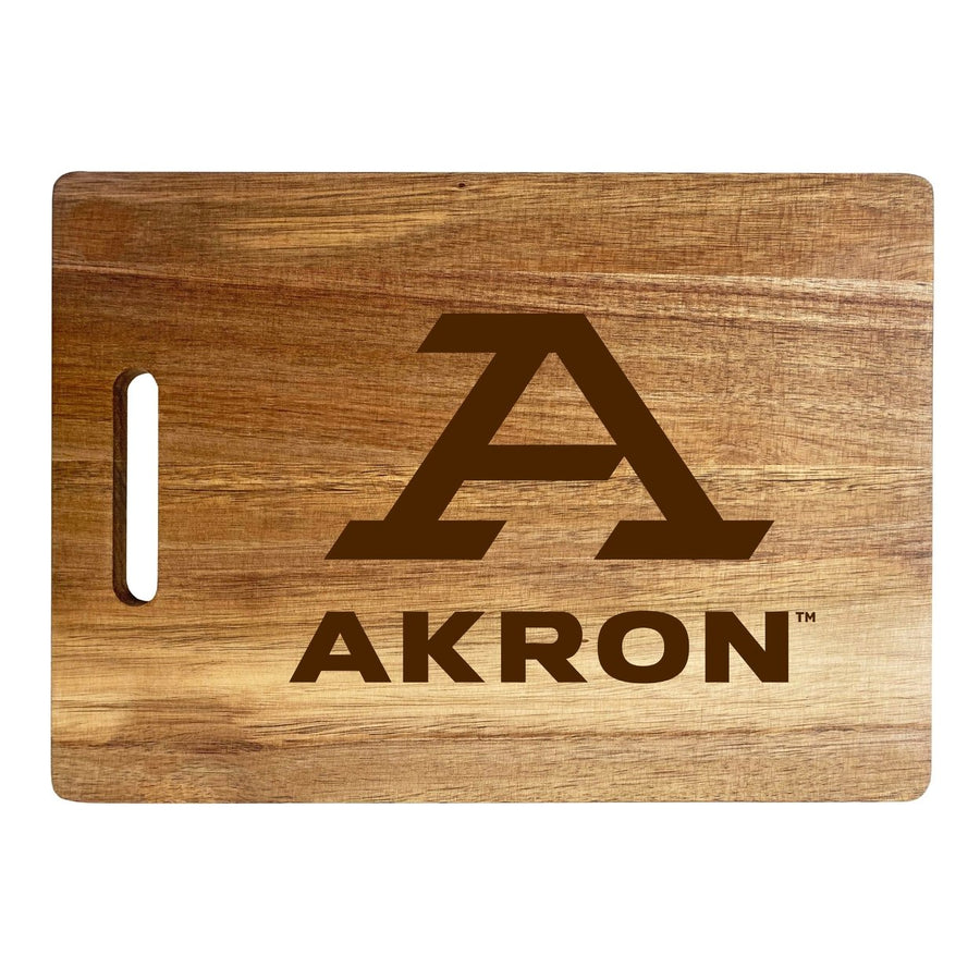 Akron Zips Classic Acacia Wood Cutting Board Officially Licensed Collegiate Product Image 1