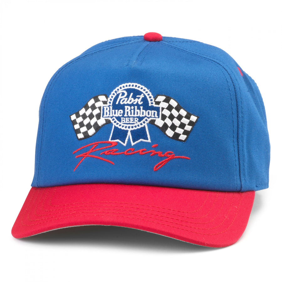 Pabst Blue Ribbon Racing Snapback Hat Image 1