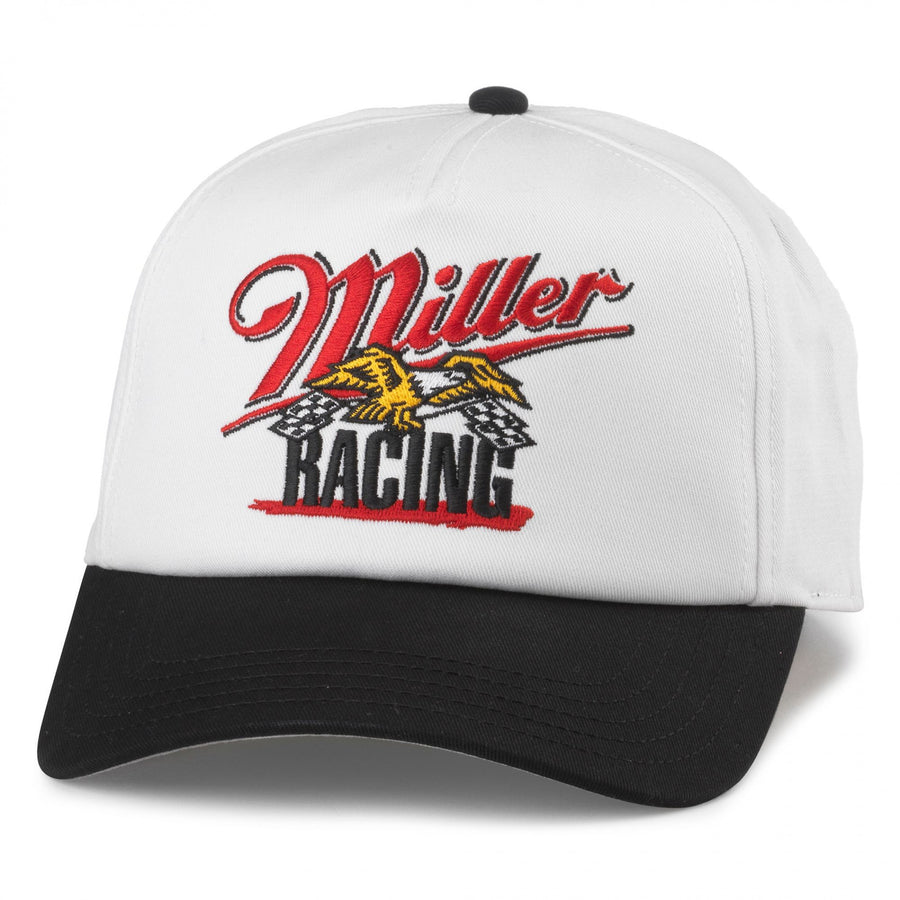 Miller High Life Motorcycle Racing Snapback Hat Image 1