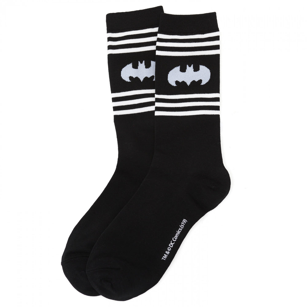 Batman Logo Striped Dress Socks Image 2