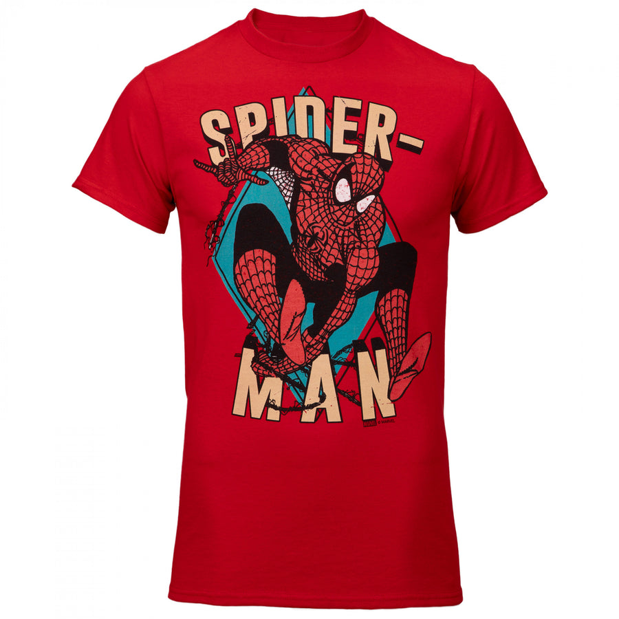 Spider-Man Comic Leap T-Shirt Image 1