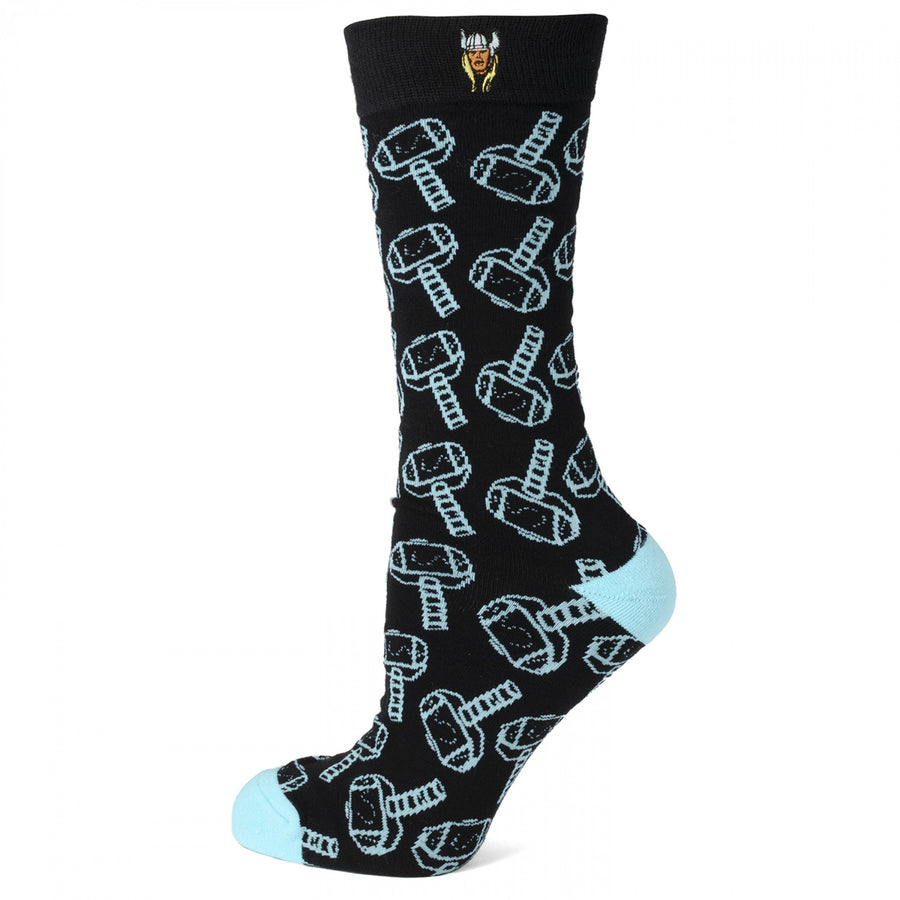 Thor Mjolnir Pattern Mens Socks Image 1