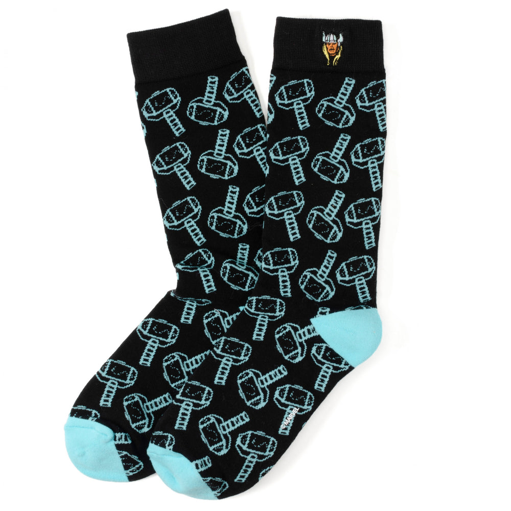 Thor Mjolnir Pattern Mens Socks Image 2