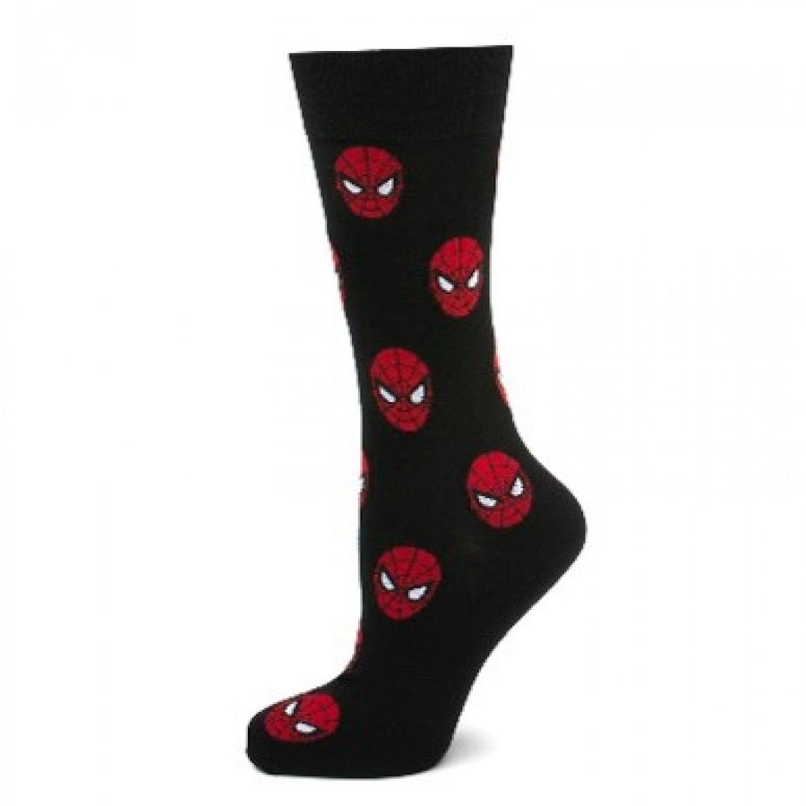 Spider-Man Mask Icons Dress Socks Image 1