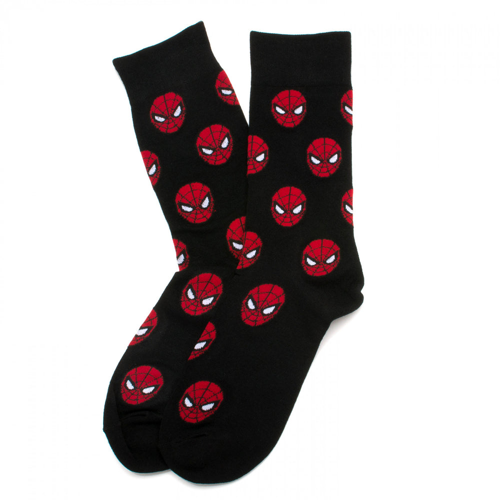 Spider-Man Mask Icons Dress Socks Image 2