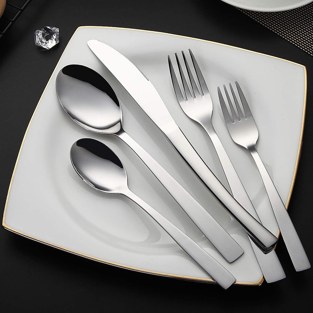 Ferfil Tableware Set Flatware Cutlery Service for 8 Mirror Polished 40 Piece Image 2