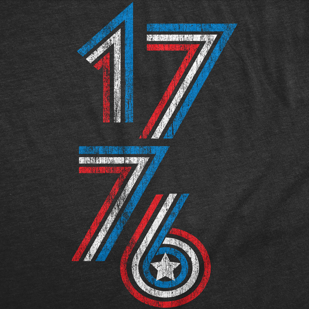Womens 1776 Stripes Funny T Shirt Awesome Fourth Of July Graphic Tee For Ladies Image 2