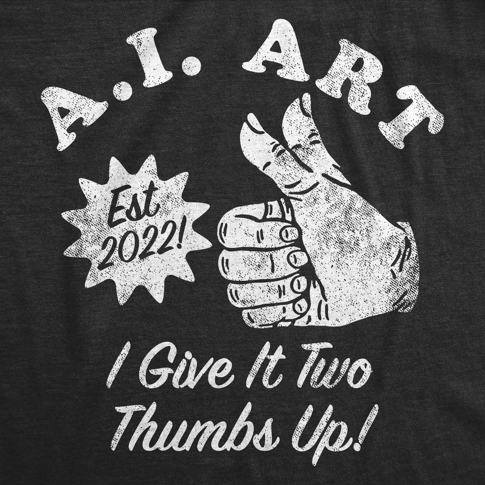 Mens Funny T Shirts AI Art Sarcastic Technology Graphic Tee For Men Image 2