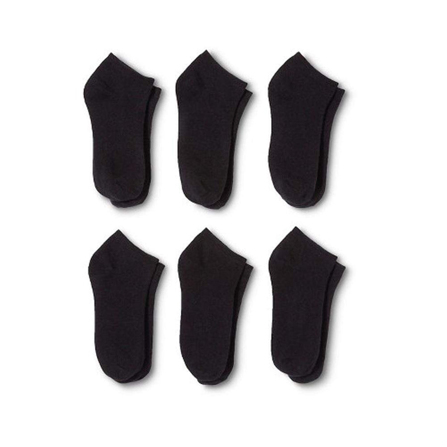 100 Pairs Mens Low Cut No Show Socks 9-11 or 6-8 Black or White - Bulk Wholesale Image 1