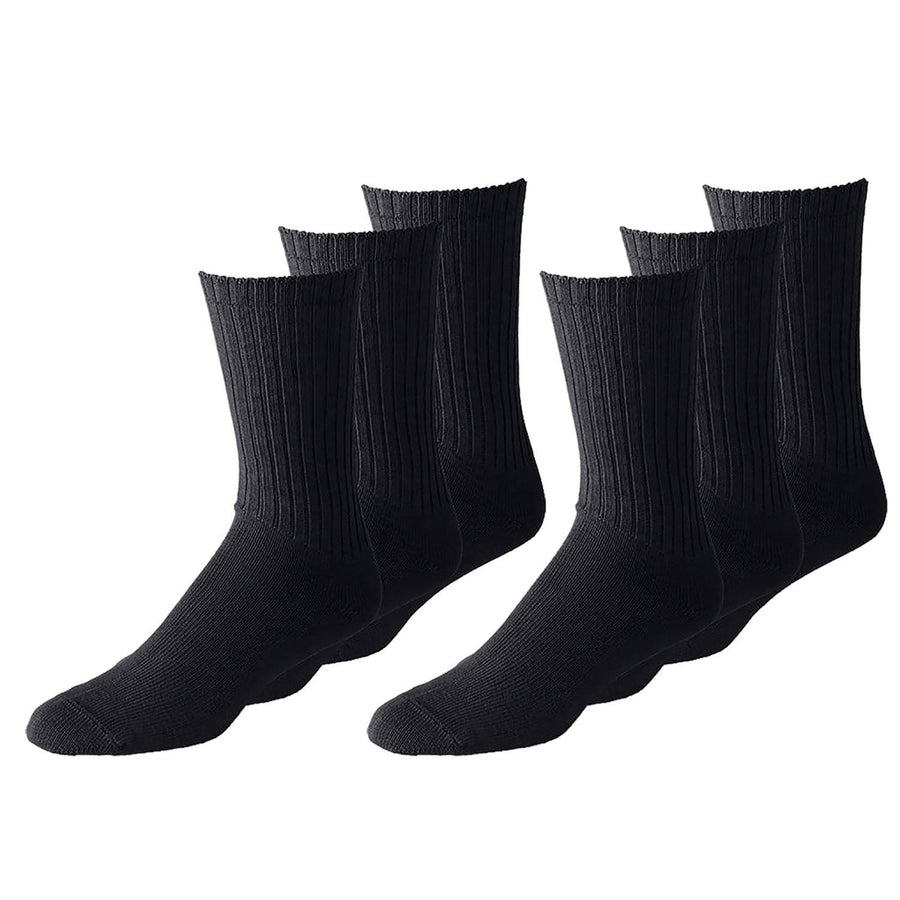 12 Pairs Mens Athletic Crew Socks - Bulk Wholesale Packs - Any Shoe Size Image 1