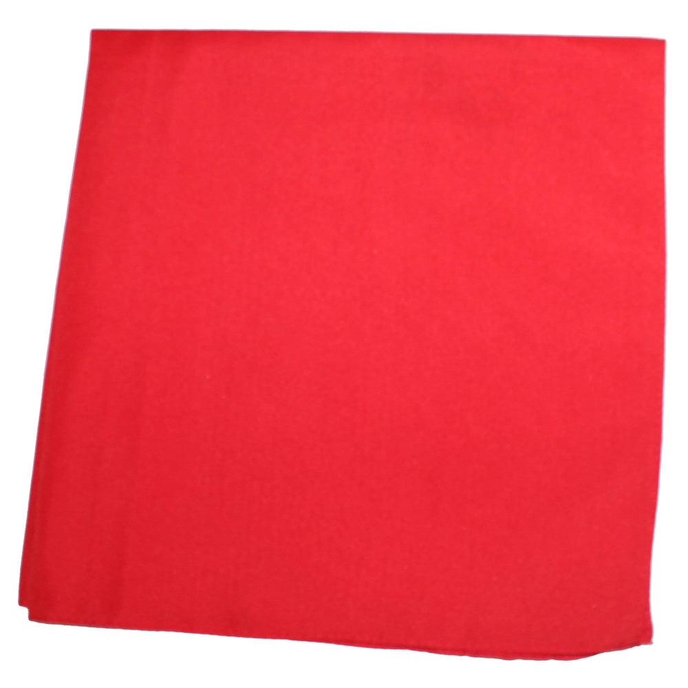 48 Pack Solid Extra Large Sewn Edges Polyester Bandanas - 27 x 27 Inch - Bulk Lot Image 2