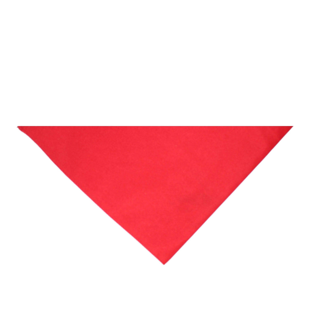 Pack of 9 Triangle Cotton Bandanas - Solid Colors and Polyester - 30 in x 20 in x 20 in Image 2