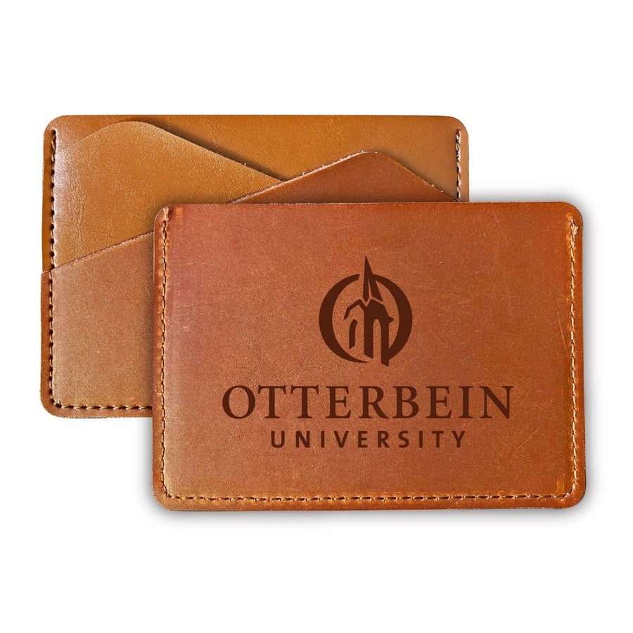 Otterbein University Leather Card Holder Wallet Officially Licensed Collegiate Product Image 1