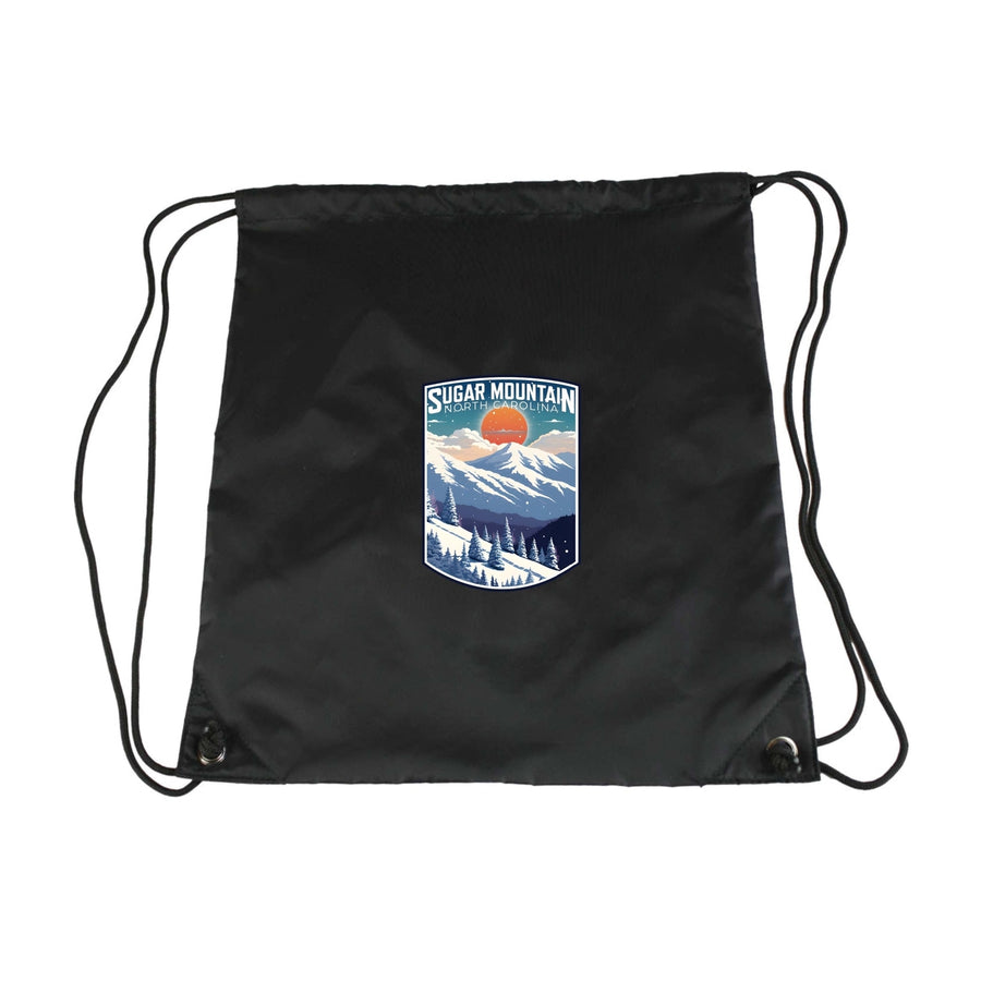 Sugar Mountain North Carolina Design A Souvenir Cinch Bag with Drawstring Backpack Image 1