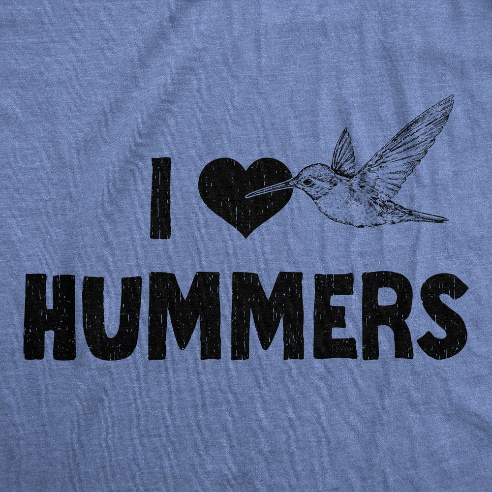 Mens Funny T Shirts I Heart Hummers Sarcastic Humming Bird Graphic Tee For Men Image 2