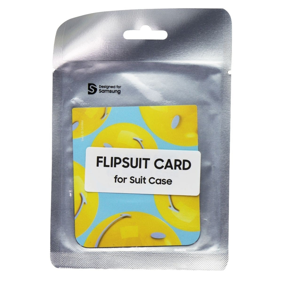 Smiley Flipsuit Card for Samsung Galaxy Z Flip5 Flipsuit Case - Blue Image 1