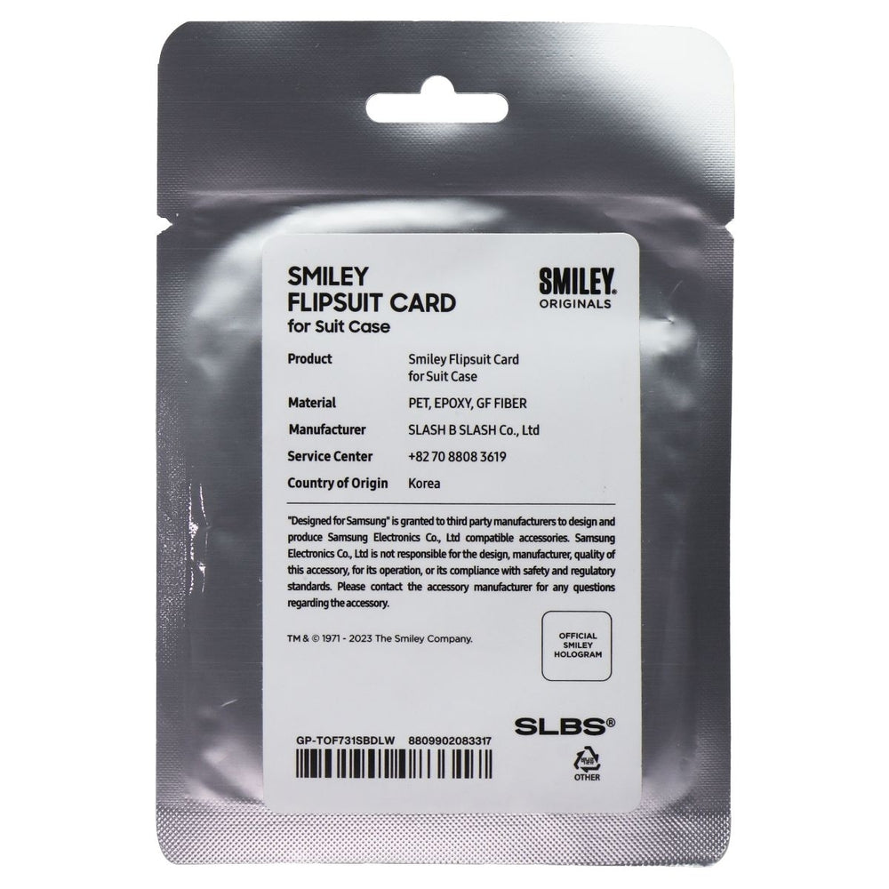 Smiley Flipsuit Card for Samsung Galaxy Z Flip5 Flipsuit Case - Blue Image 2