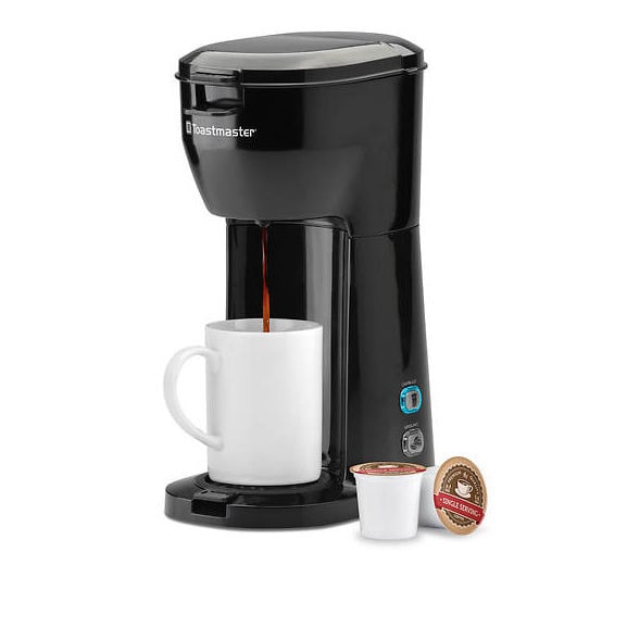 Toastmaster Single-Serve Dual-Brew Coffee Maker Black - Image 1