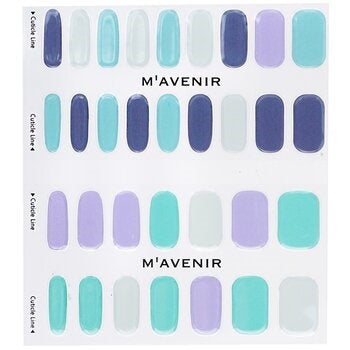 Mavenir Nail Sticker (Blue) -  Mint Berry Me Nail 32pcs Image 2