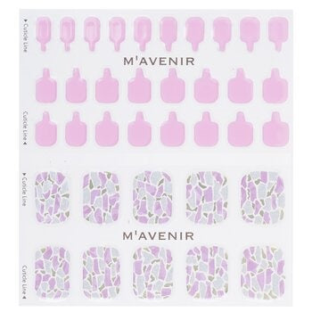 Mavenir Nail Sticker (Pink) - Tear Drop Nail 32pcs Image 2