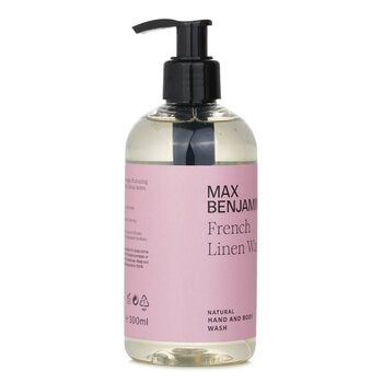 Max Benjamin Natural Hand and Body Wash - French Linen Water 300ml Image 2