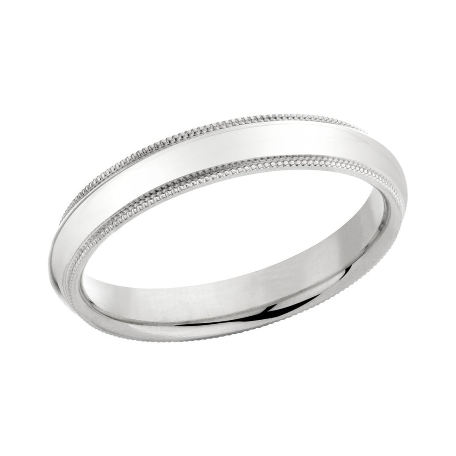 Sterling Silver High Polish Miligrain Ring Image 1