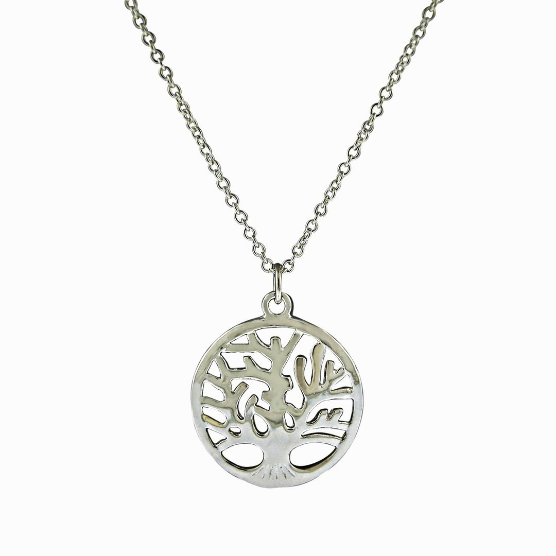 Sterling Silver Tree of Life Pendant with 16" Chain Image 1