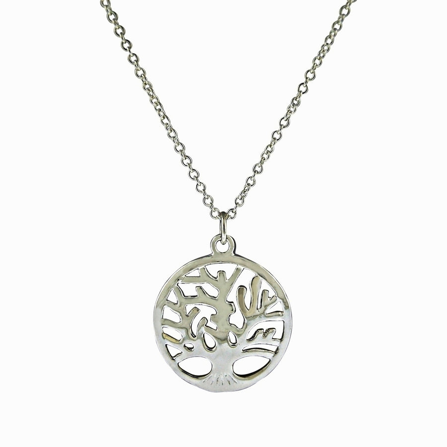 Sterling Silver Tree of Life Pendant with 16" Chain Image 1