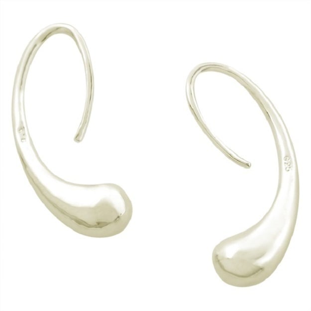 Sterling Silver Tear Drop Earrings Image 2