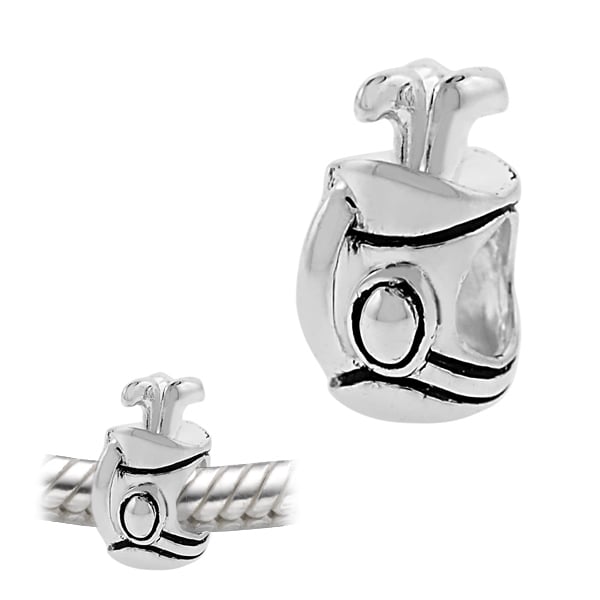 Sterling Silver Sports Theme Pandora-Compatible Bead Charm Pendant Image 3