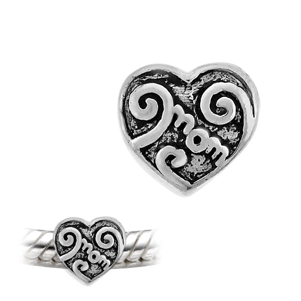 Sterling Silver Pandora Compatible Love Charm Bead Pendant Image 2