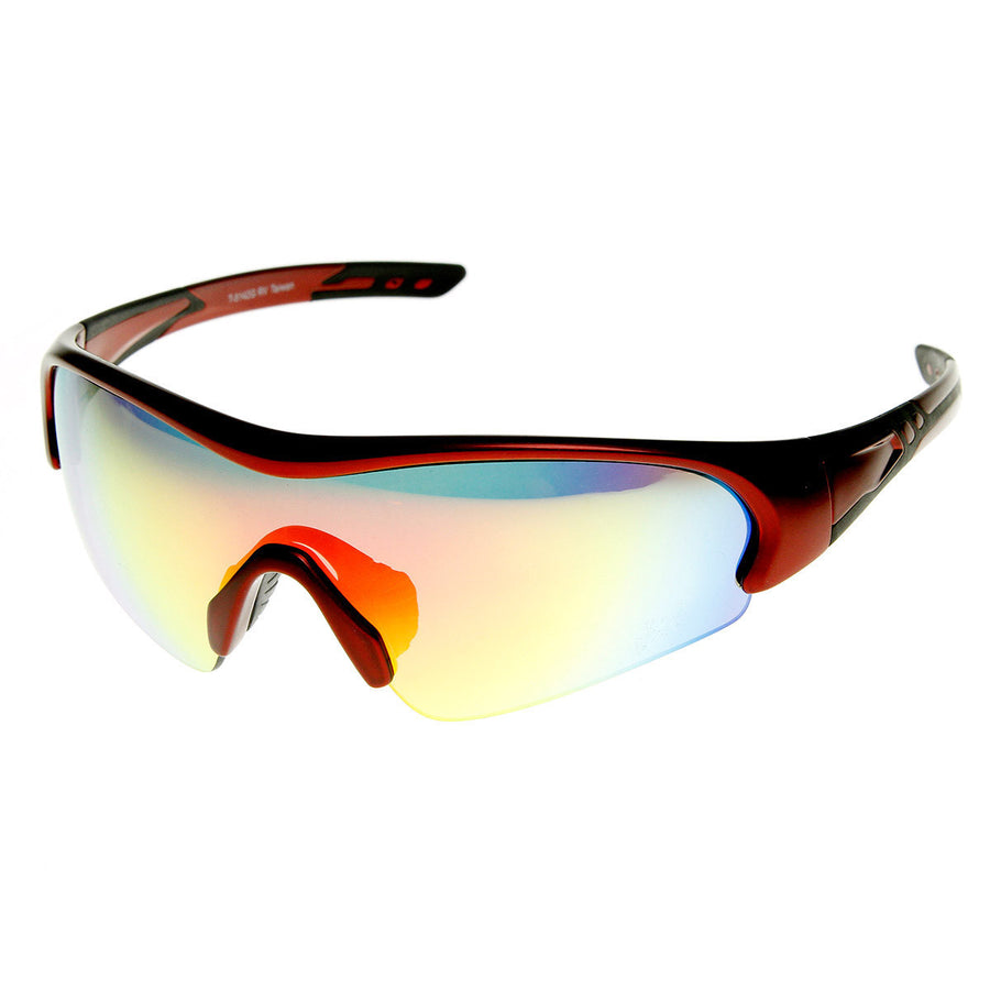 Action Sports TR90 Half Frame Flash Mirror Sports Sunglasses - 8670 Image 1