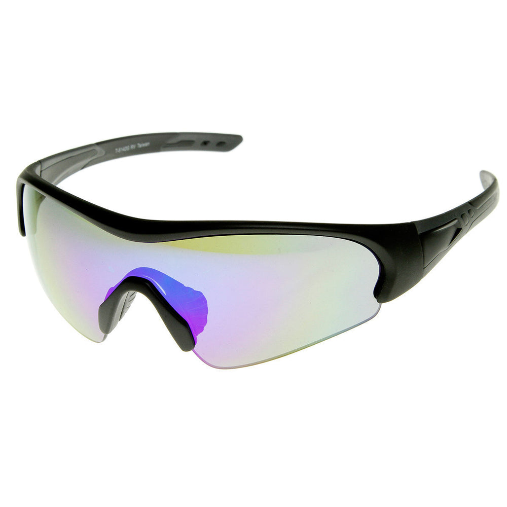 Action Sports TR90 Half Frame Flash Mirror Sports Sunglasses - 8670 Image 2