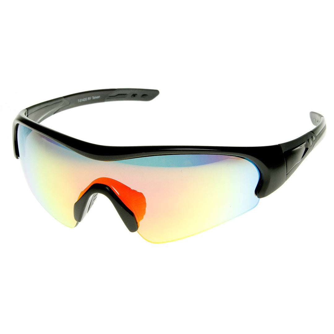 Action Sports TR90 Half Frame Flash Mirror Sports Sunglasses - 8670 Image 3