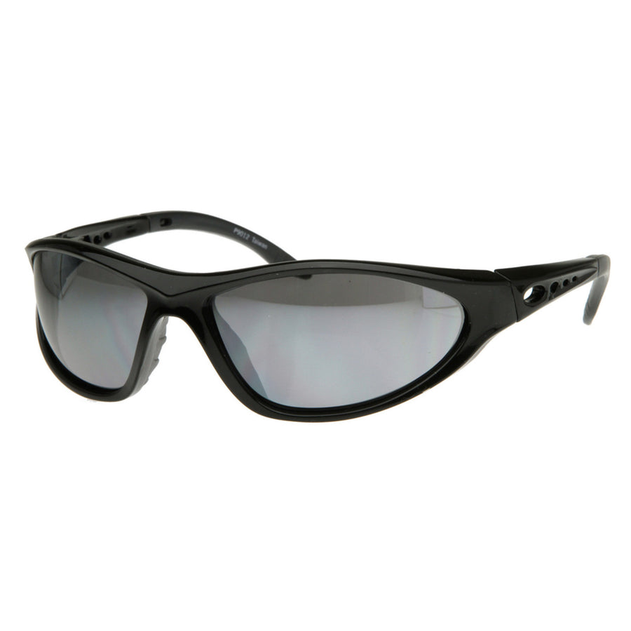 Aggressive TR-90 Material Sports Frame Sunglasses with Strap - 8278 Image 1