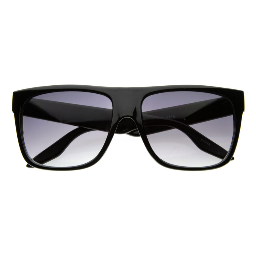 Casual Shades Menswear Plastic Flat Top Horned Rim Style Sunglasses Eyewear - 8256 Image 1