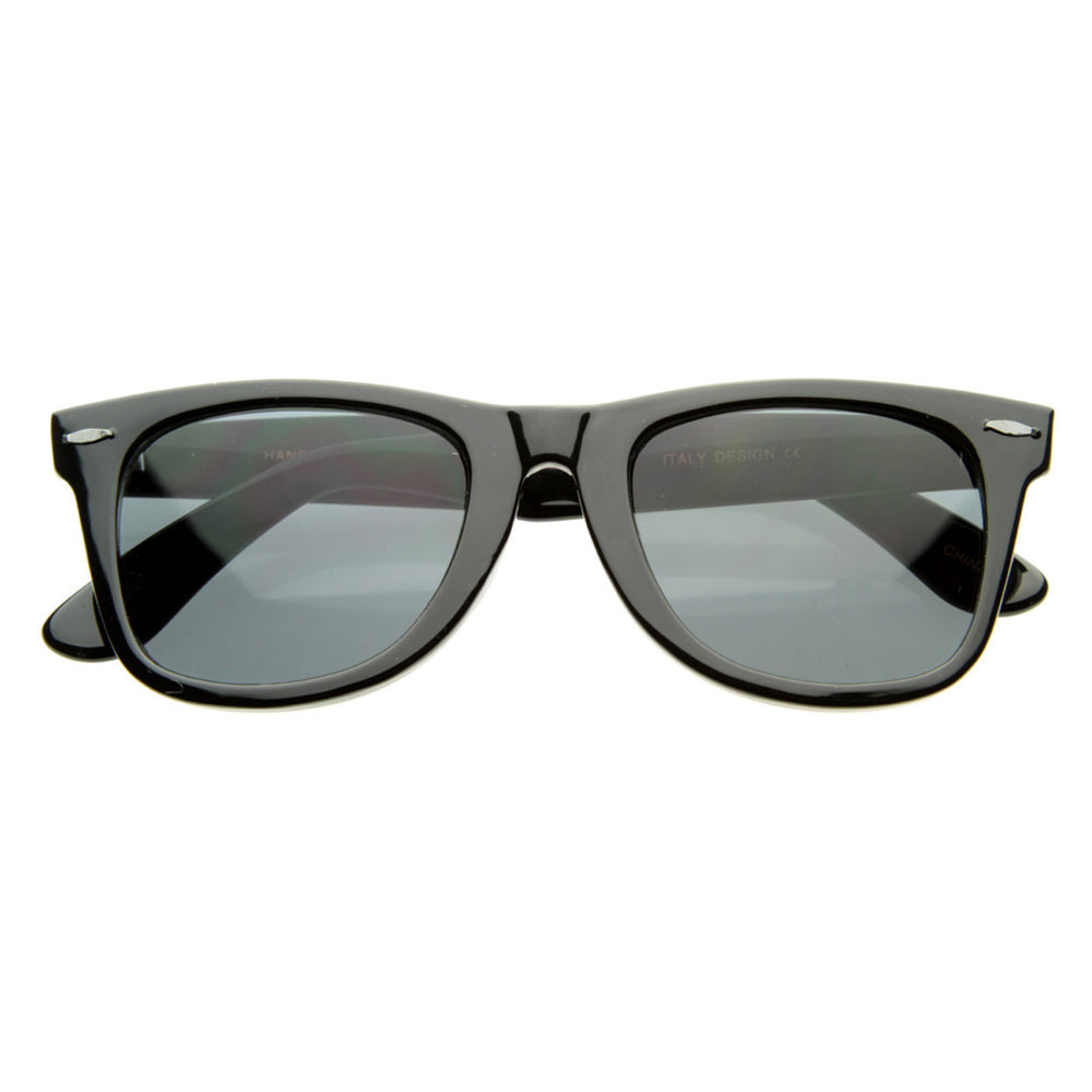 Classic Original Classic 80s Retro Horned Rim Style Sunglasses - 2394 Image 2