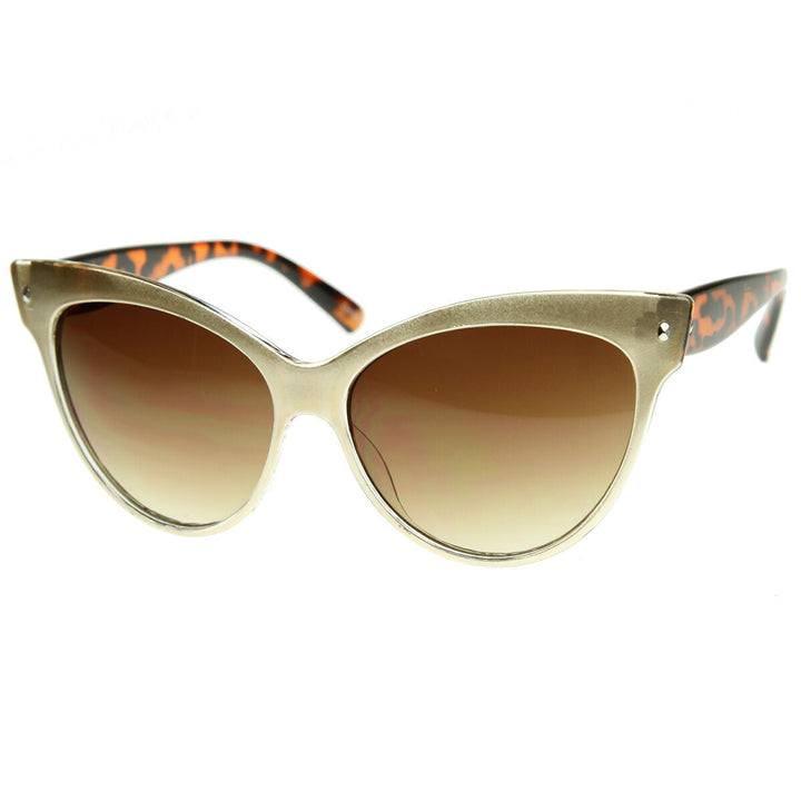 High Pointed Vintage Mod Womens Fashion Cat Eye Sunglasses - 8462 Image 3