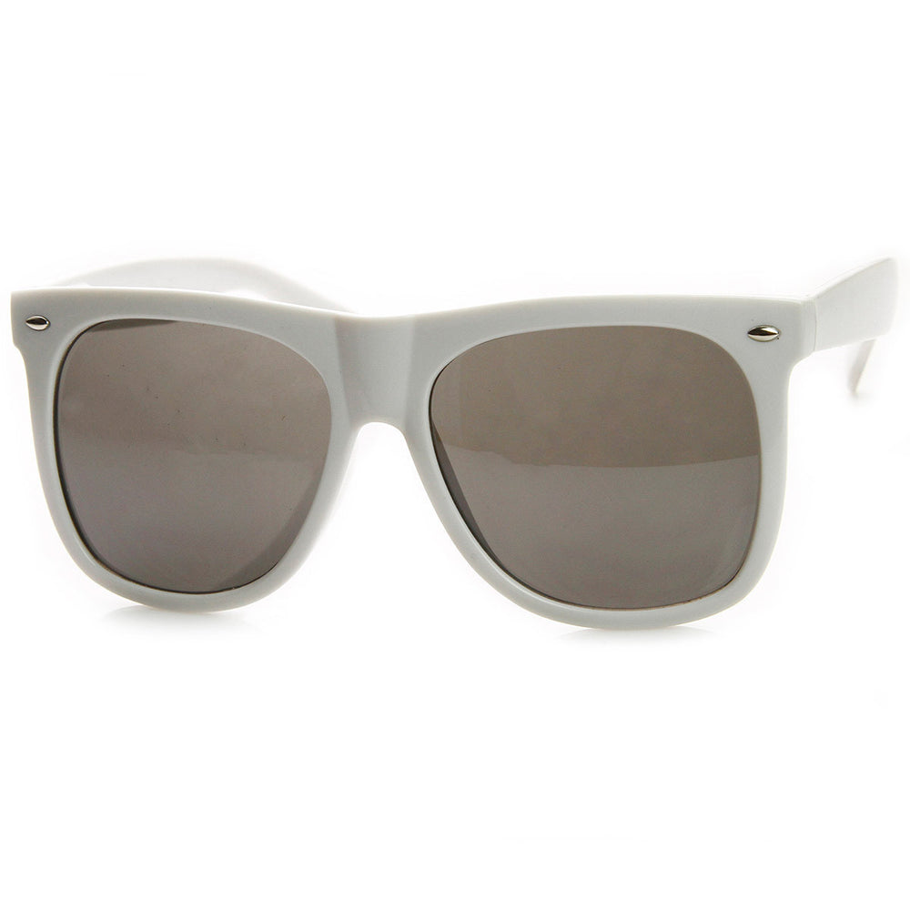 Large Oversized Horned Rim Sunglasses Dark Tinted Lens Model 8889 Acetate Frame Image 2